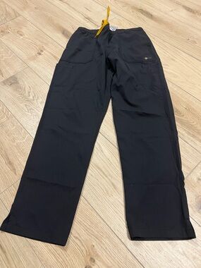 Carhartt Black Track Pants with Yellow Drawcord